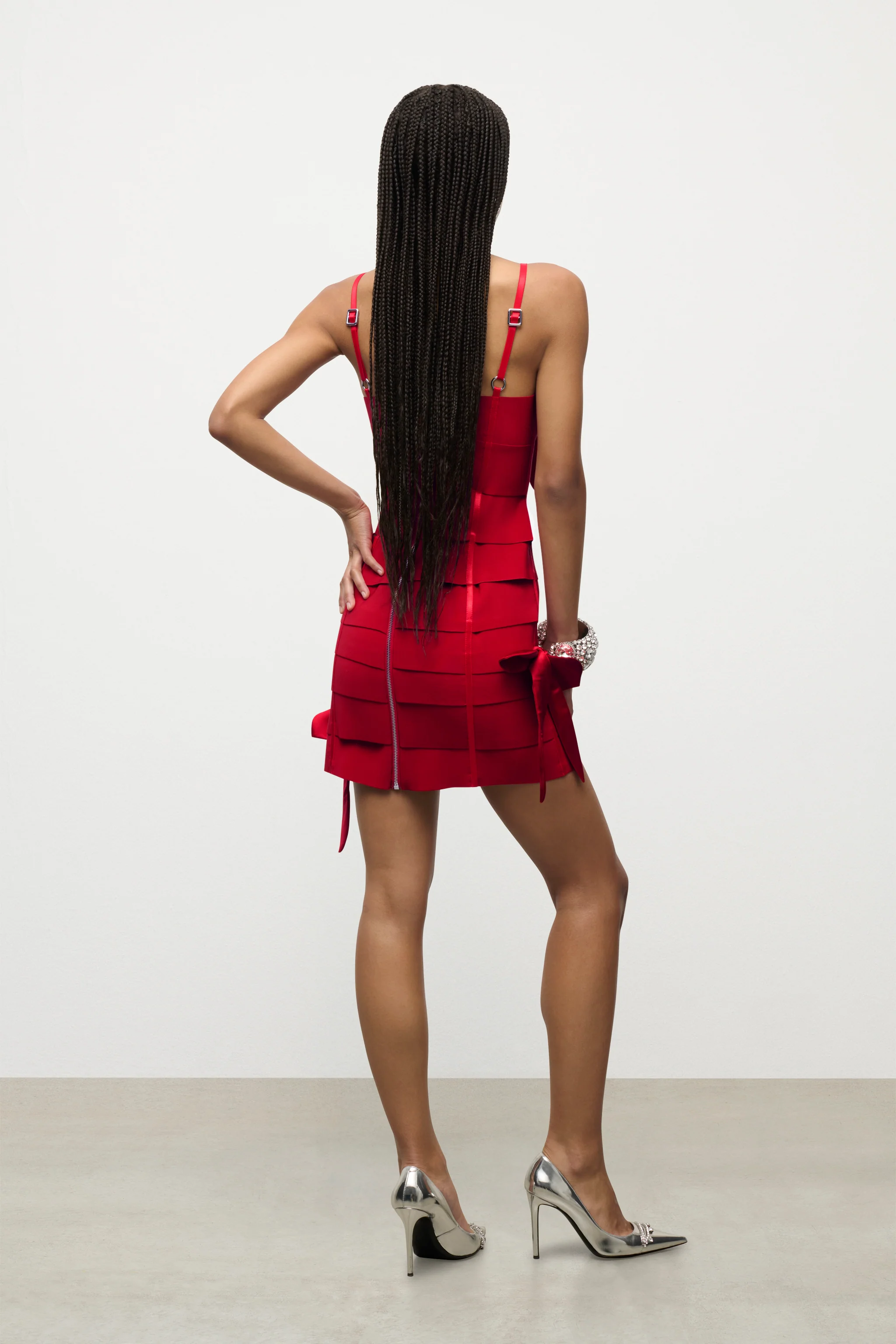 Allover Bow Bandage Mini Dress - Image 4