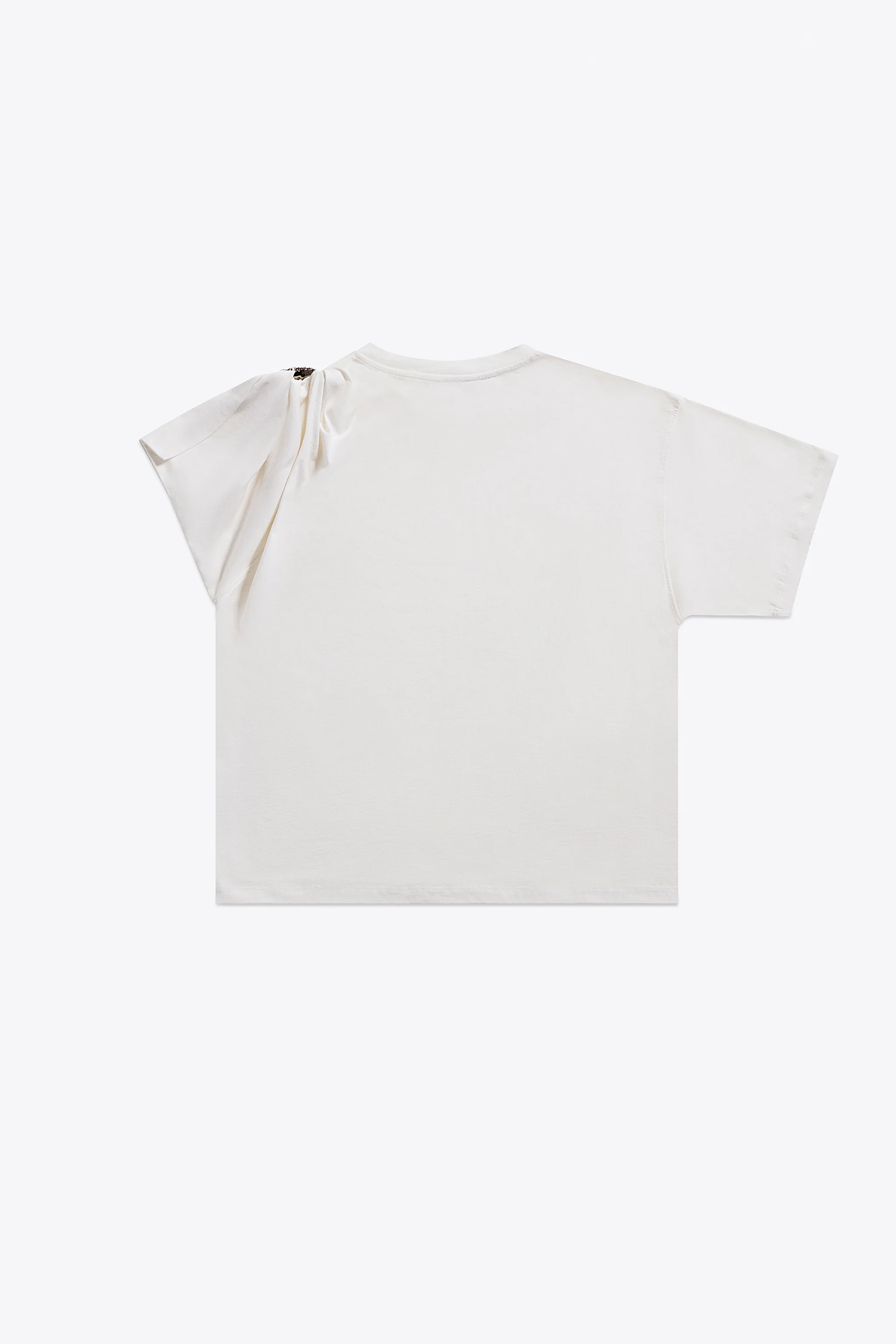 Crystal Cluster Asymmetrical Short Sleeve T-Shirt - Image 2