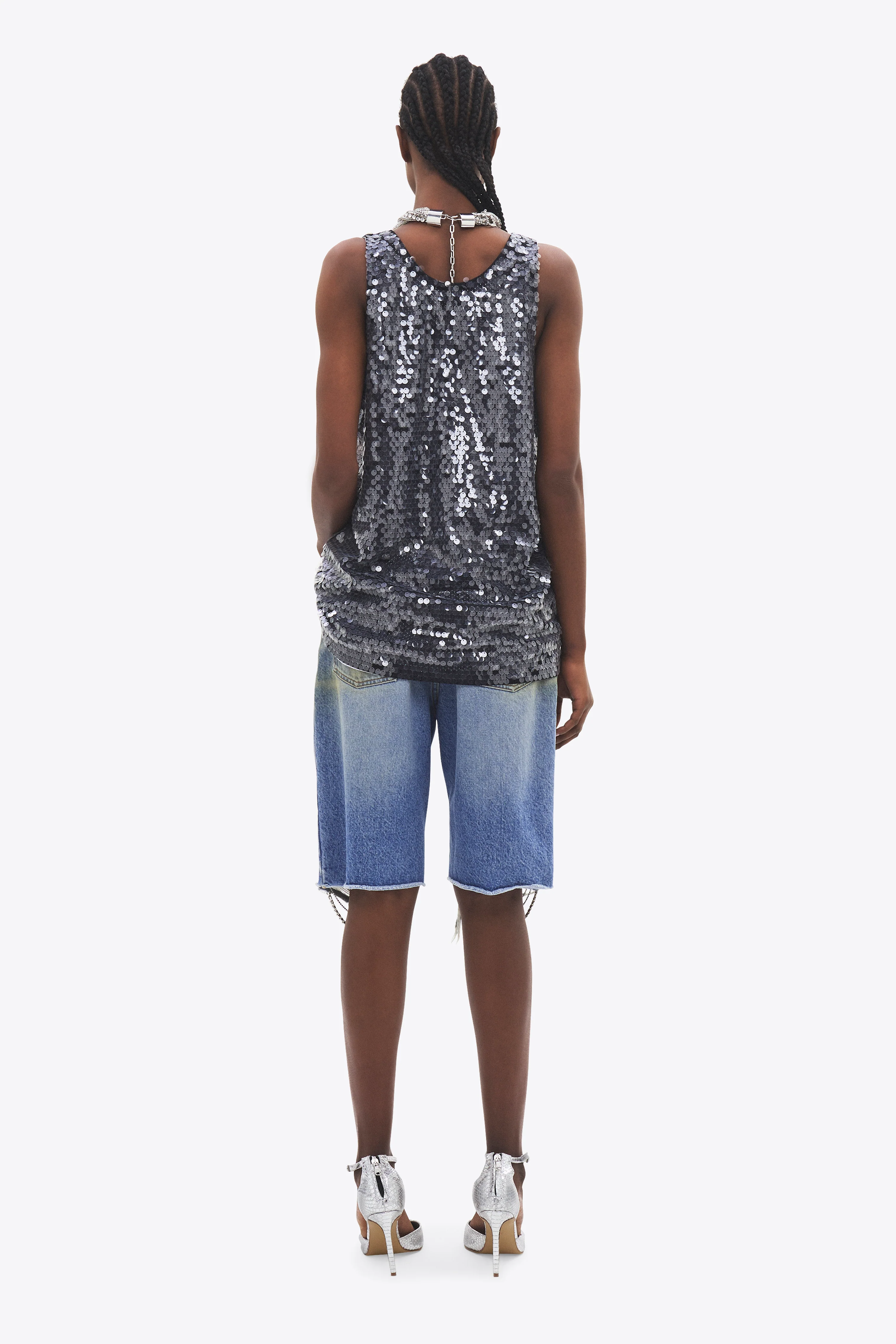 Crystal Fray Jean Short - Image 4