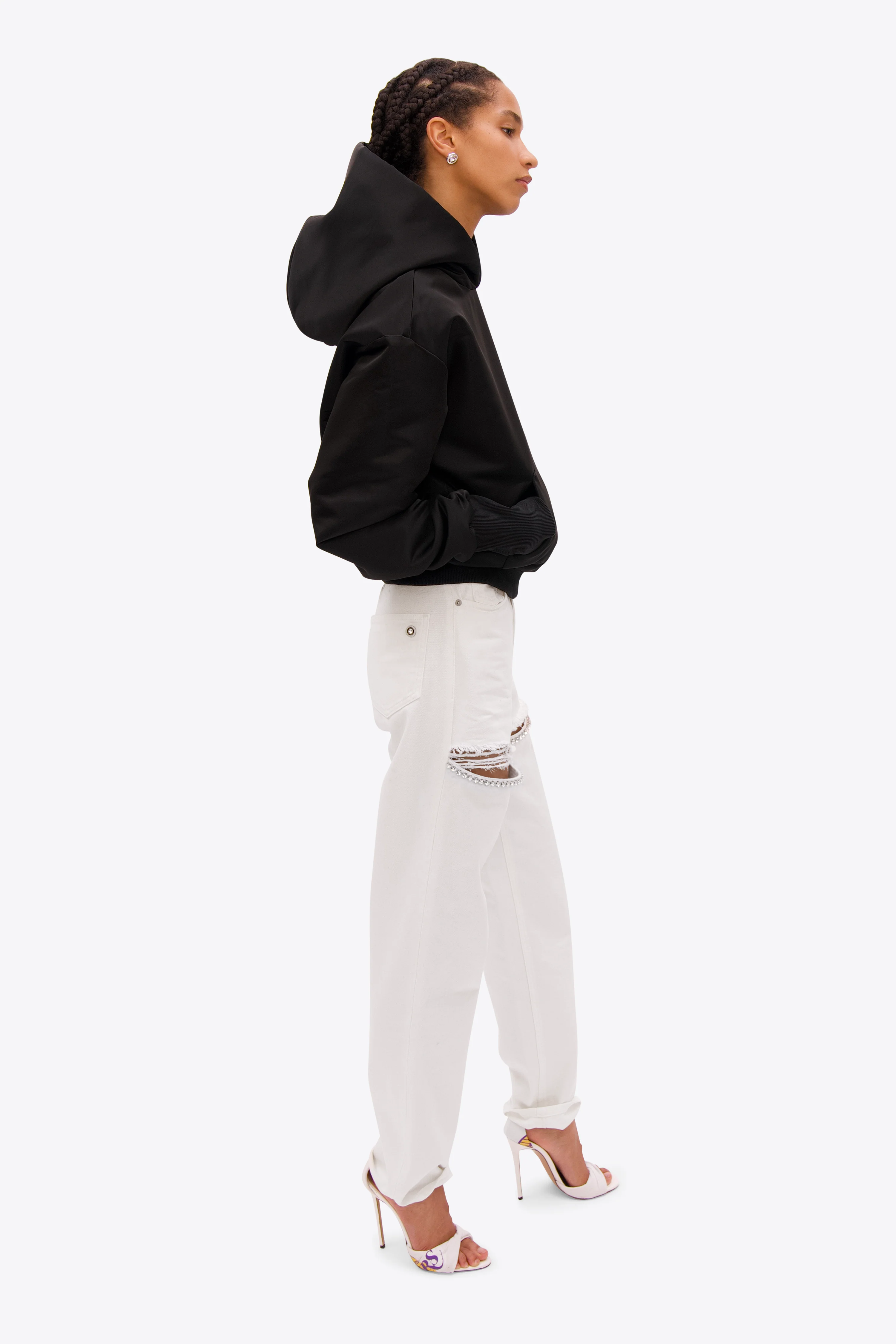 Crystal Fray Slit Jean - Image 3