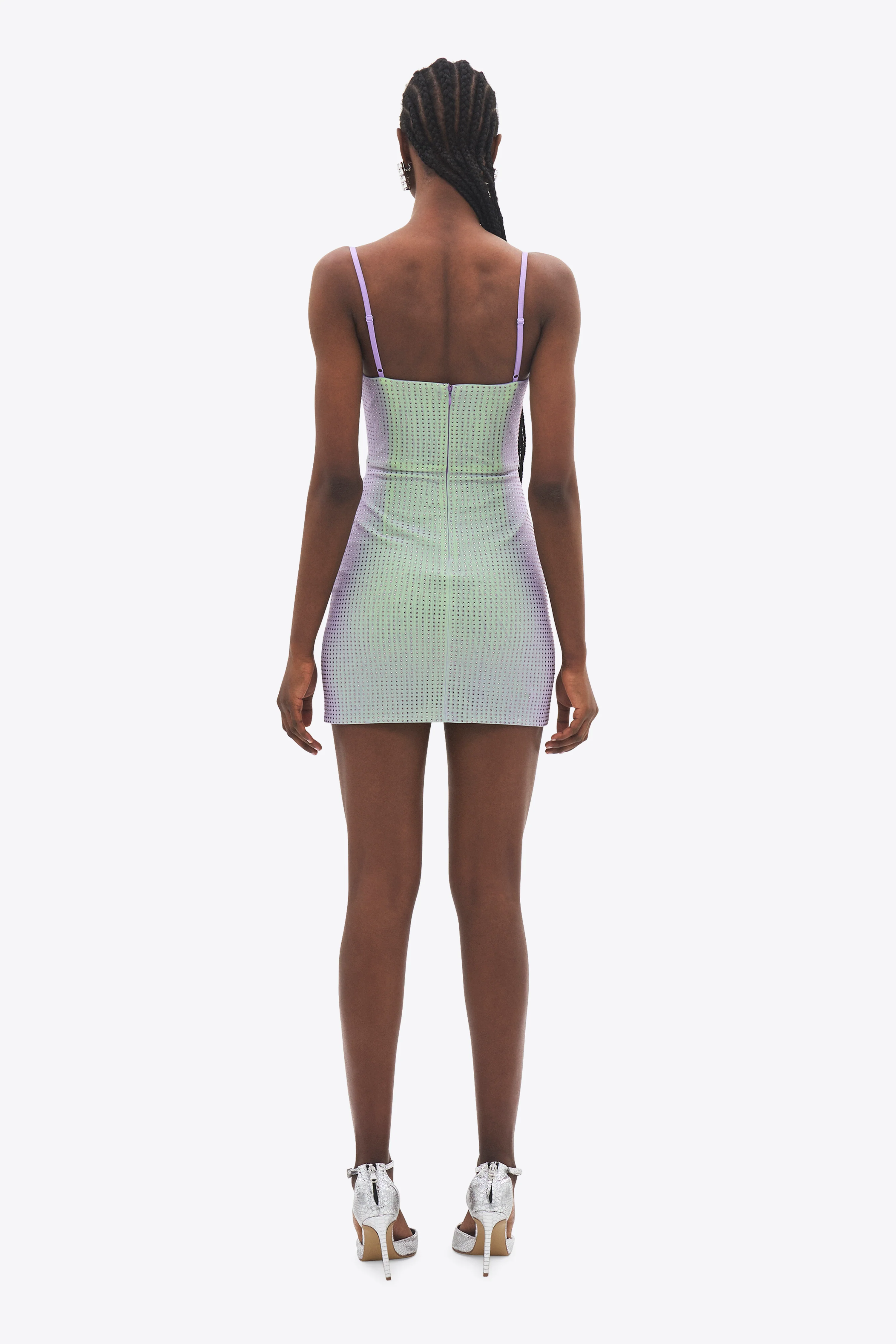 Crystal Hotfix Mini Dress - Image 5