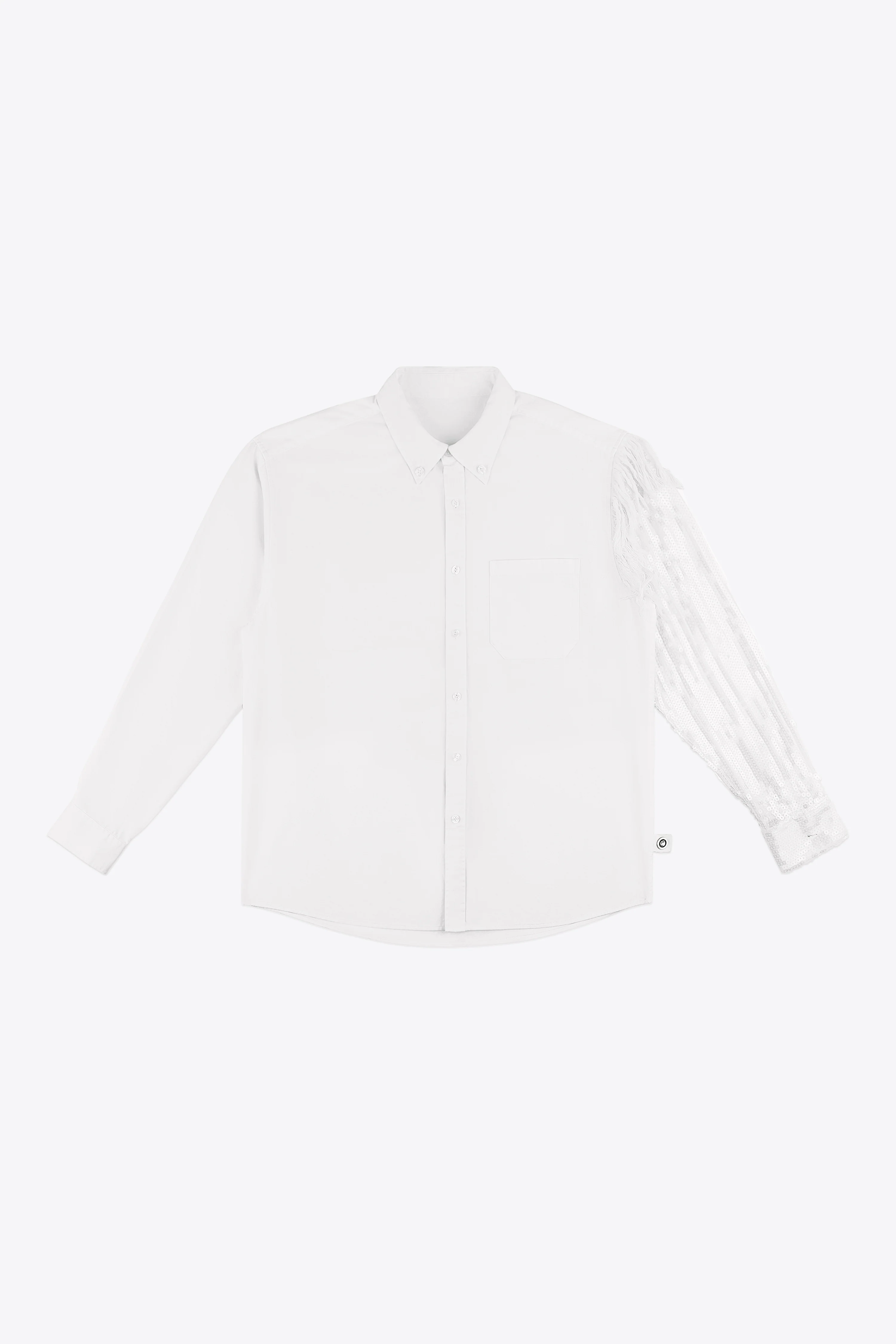 Deconstructed Sequin Oxford Shirt