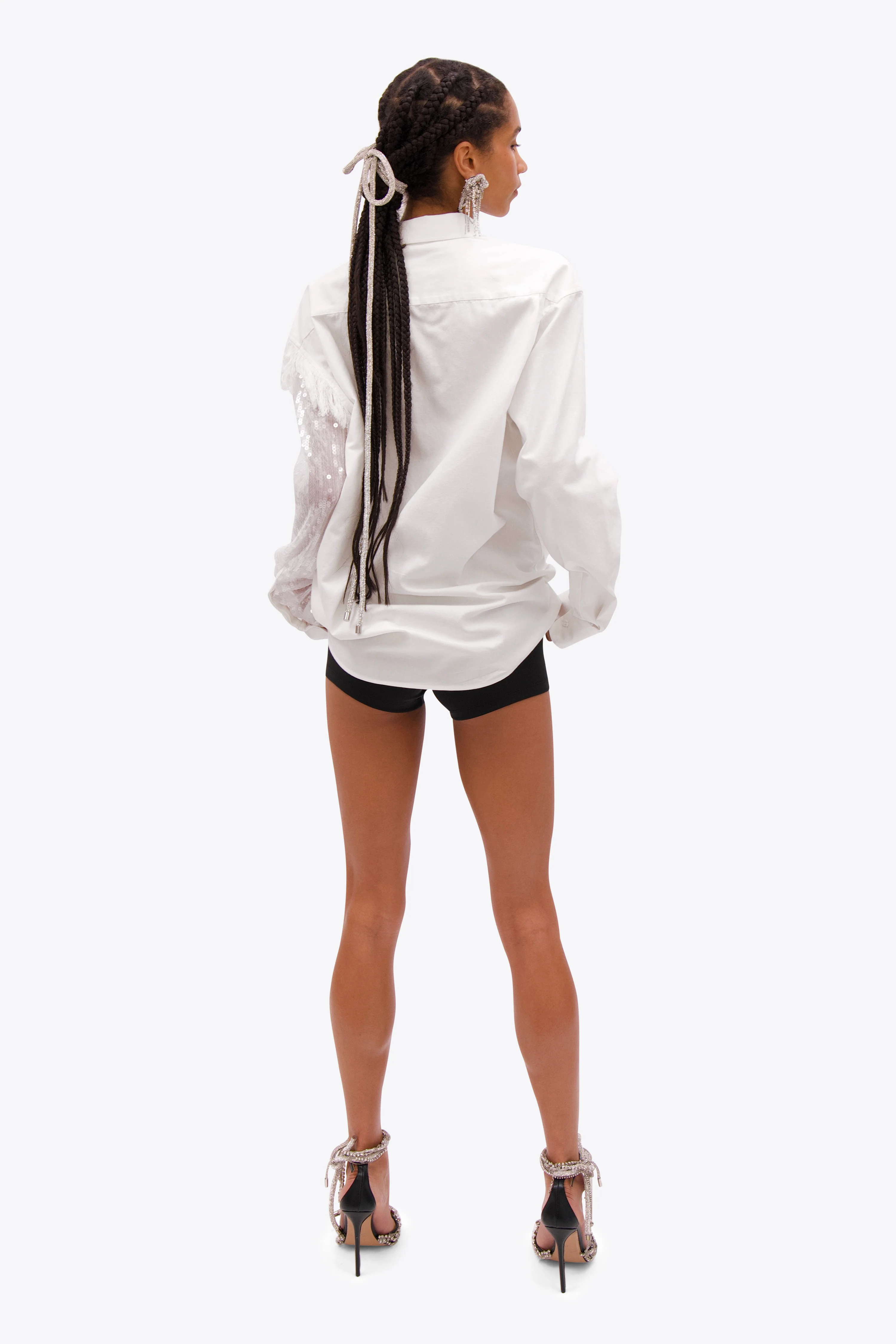Deconstructed Sequin Oxford Shirt - Image 5