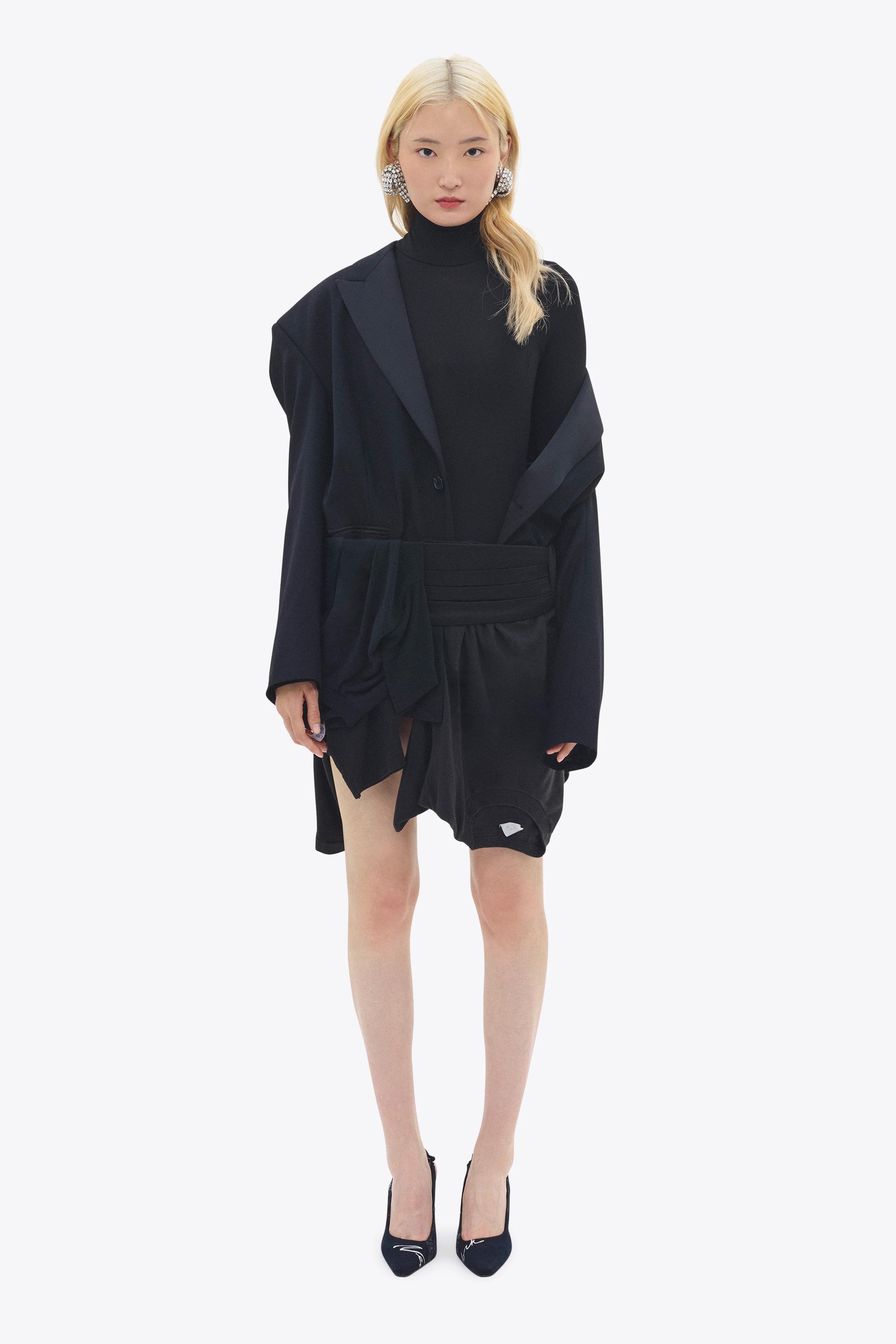Deconstructed T-Shirt Mini Skirt - Image 3