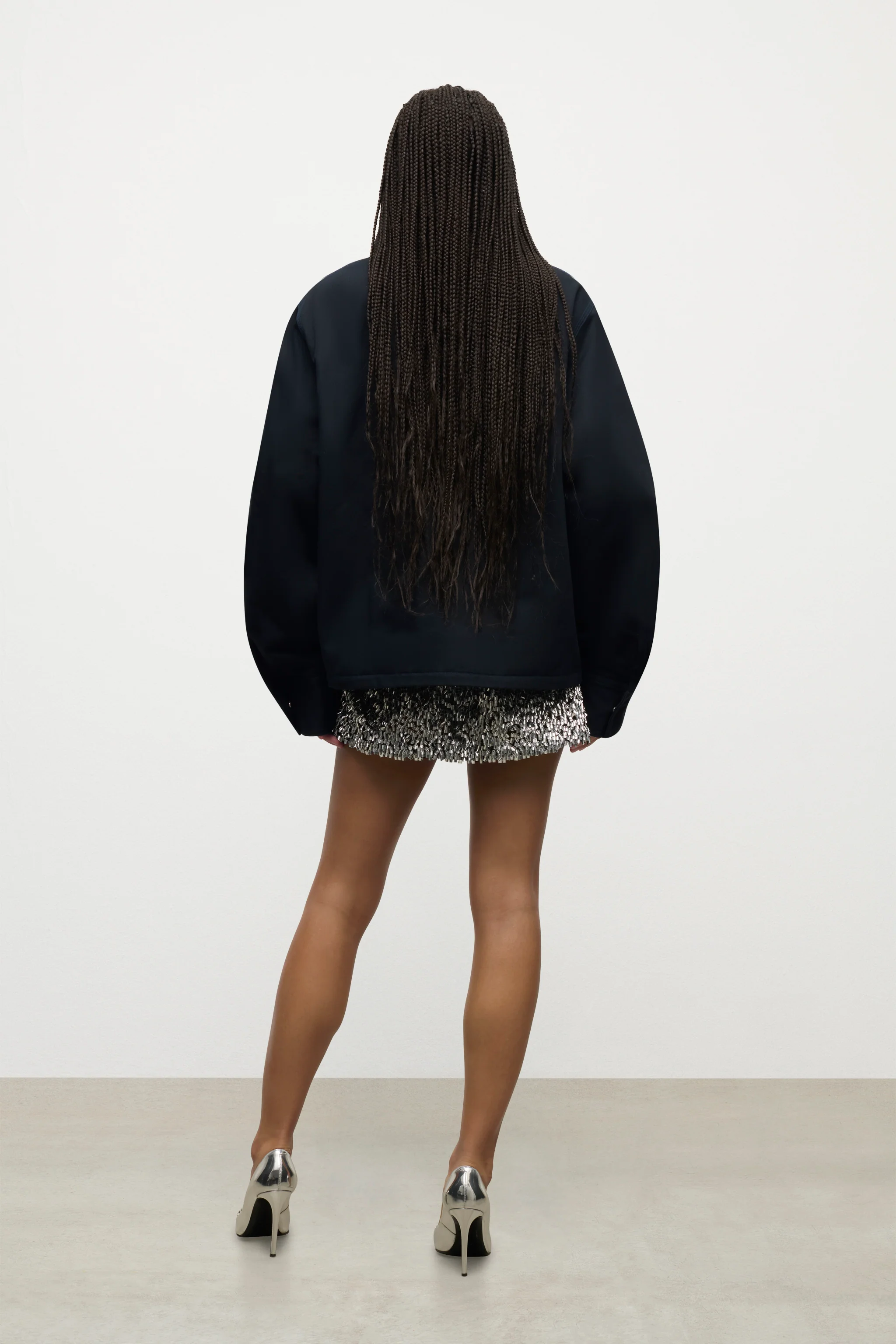 Embroidered Flower Cargo Jacket - Image 4