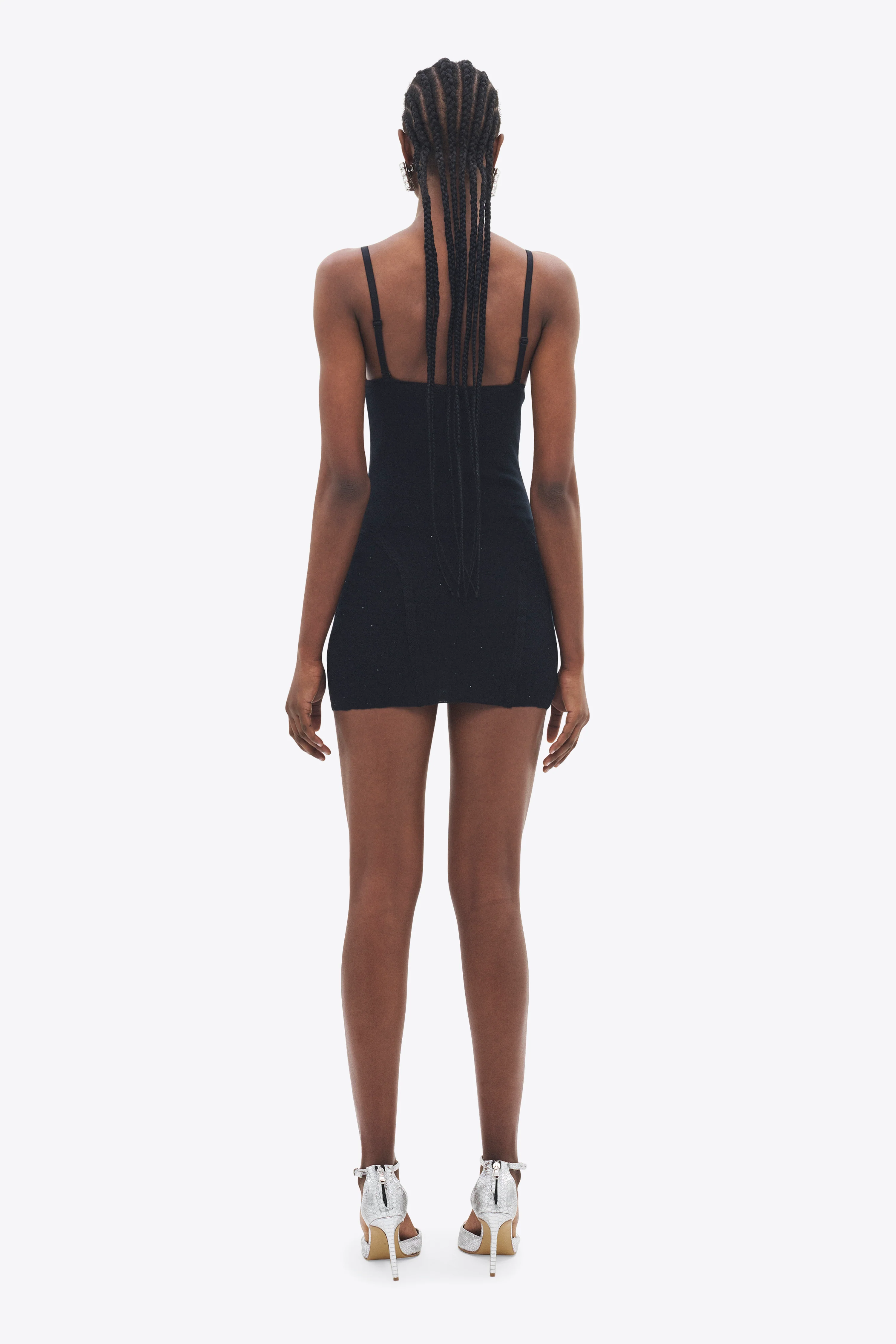 Girly Rib Knit Mini Dress - Image 5