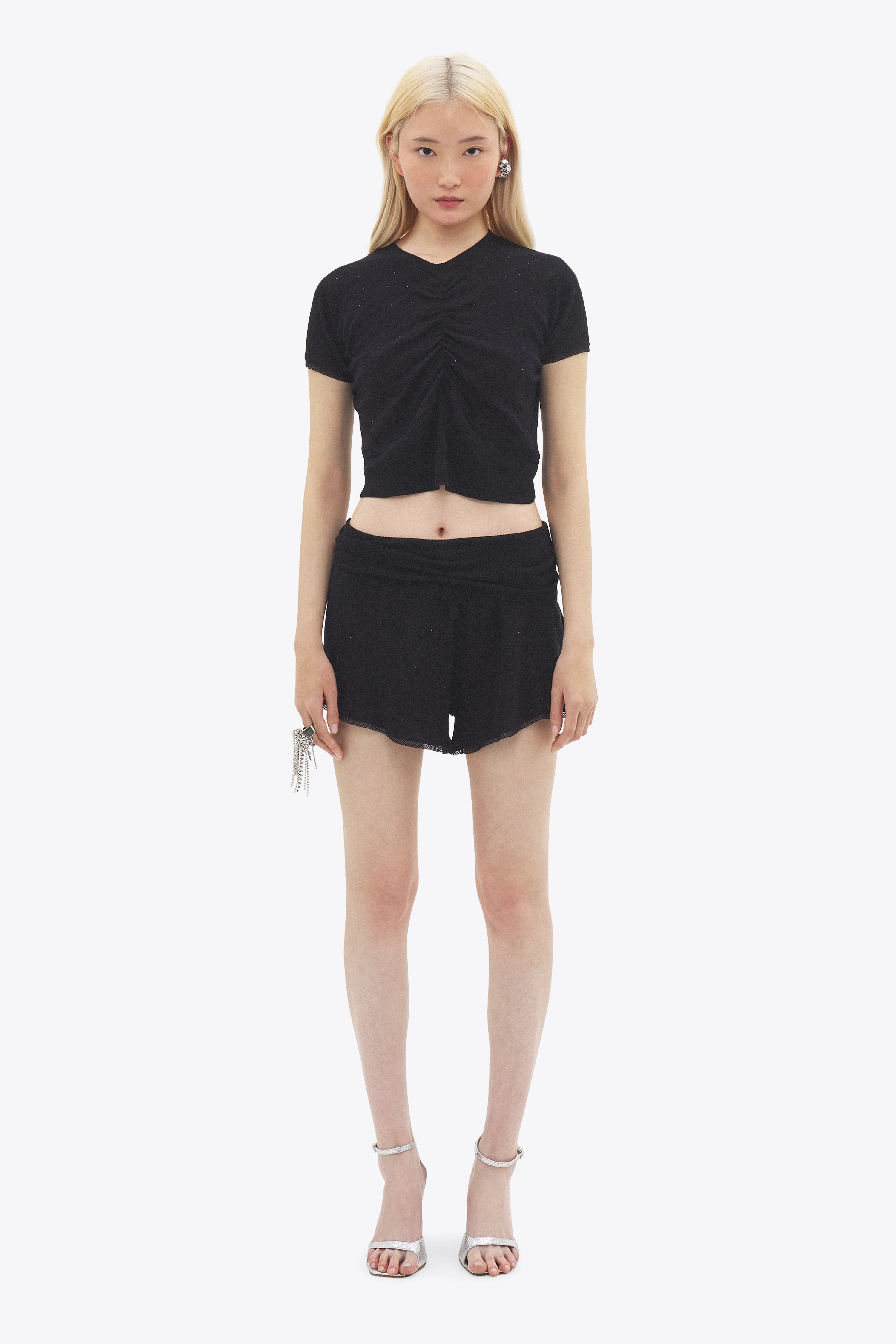 Girly Rib Knit Short Sleeve Top - Image 3