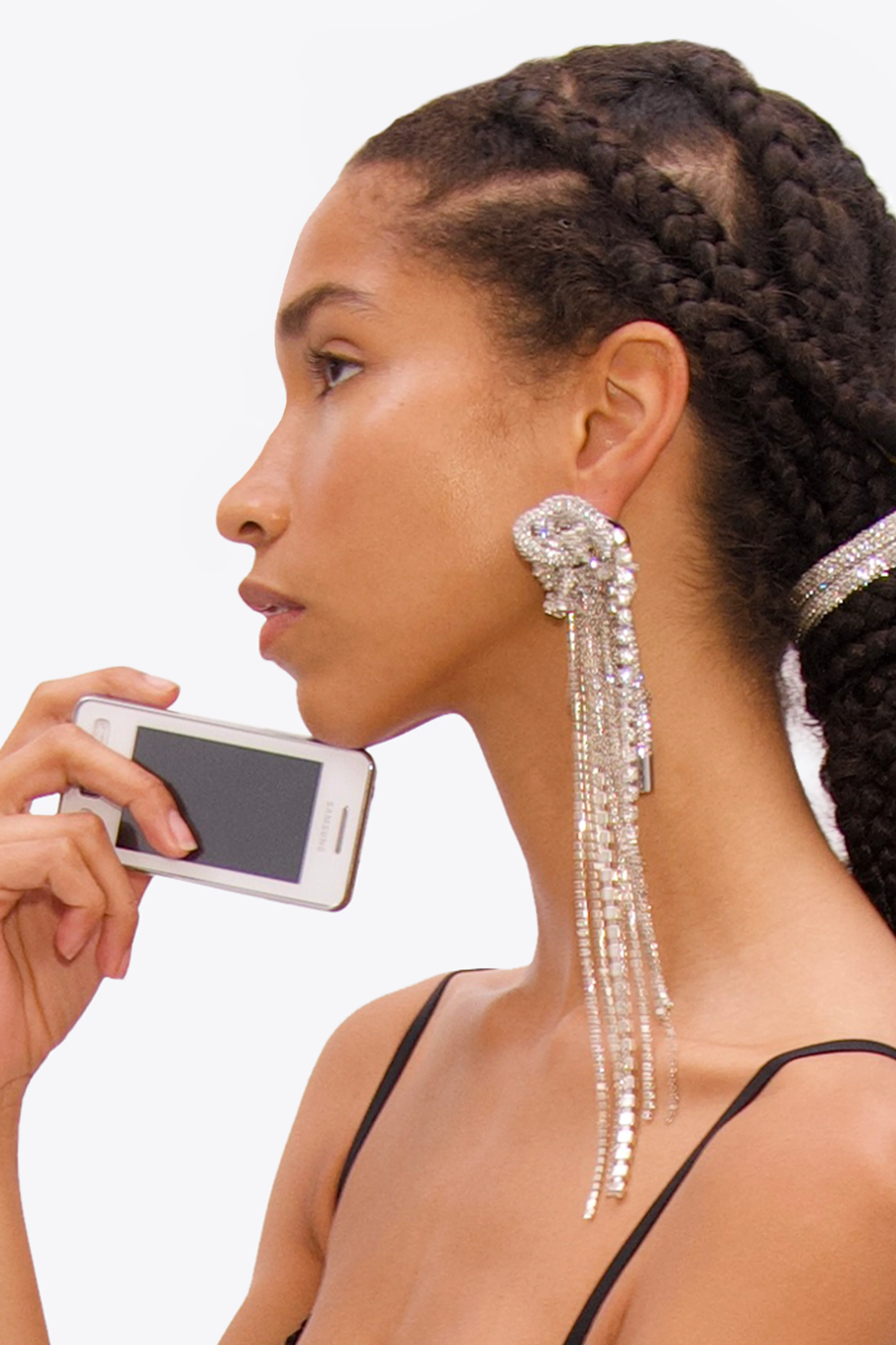 Long Messy Chain Earrings - Image 3