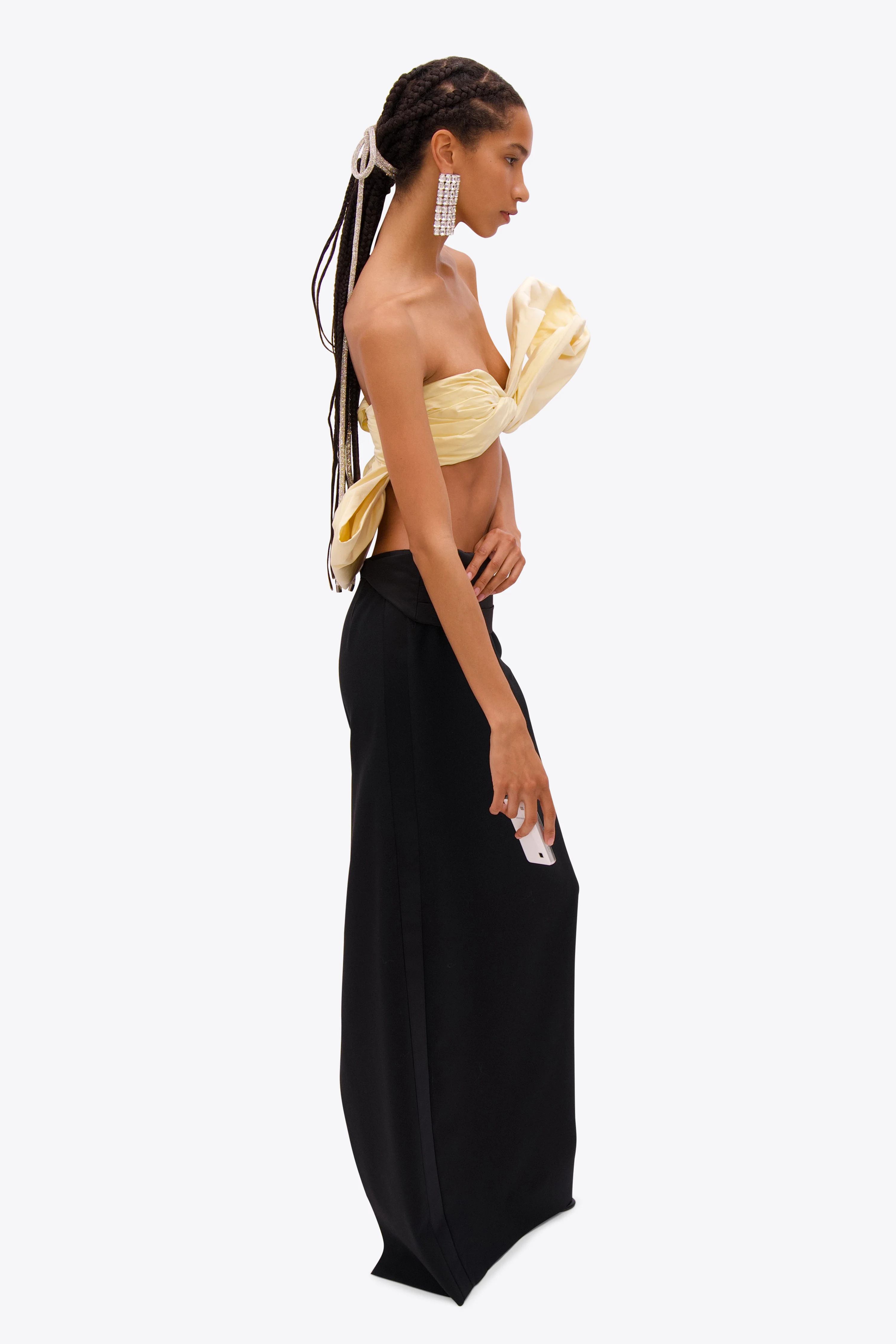 Taffeta Knot Bandeau Top - Image 4