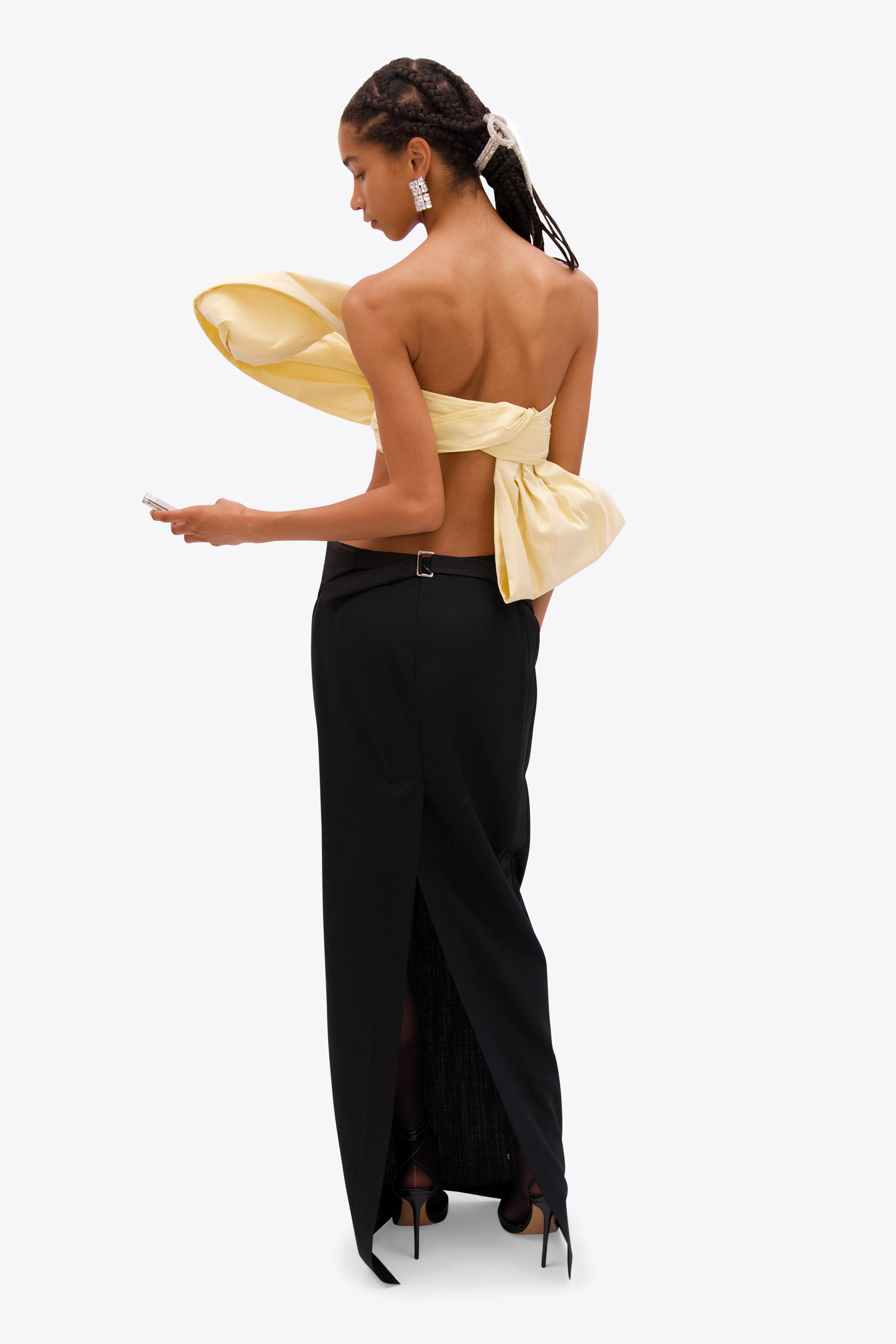Taffeta Knot Bandeau Top - Image 5