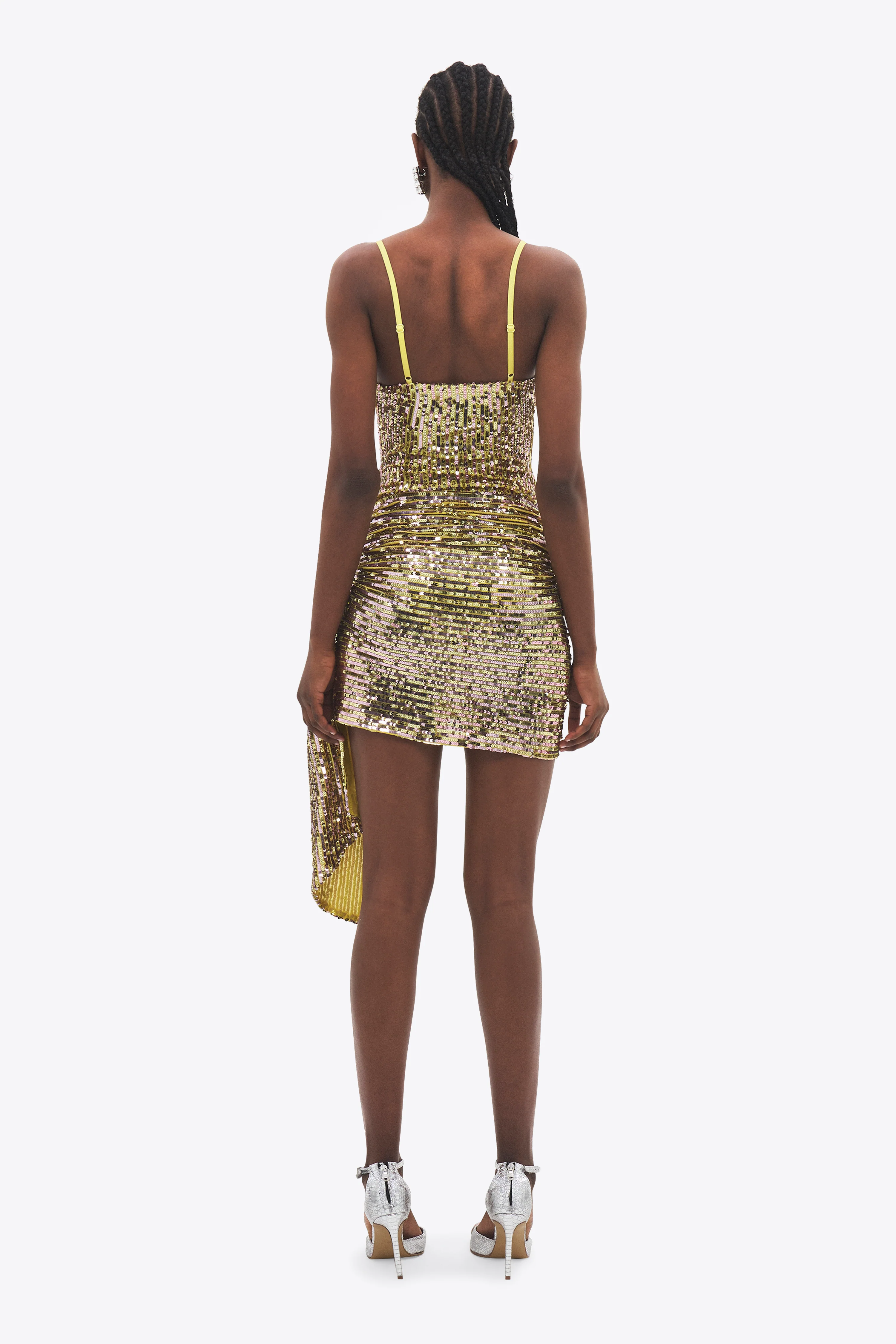Wrapped Sequin Mini Dress - Image 4